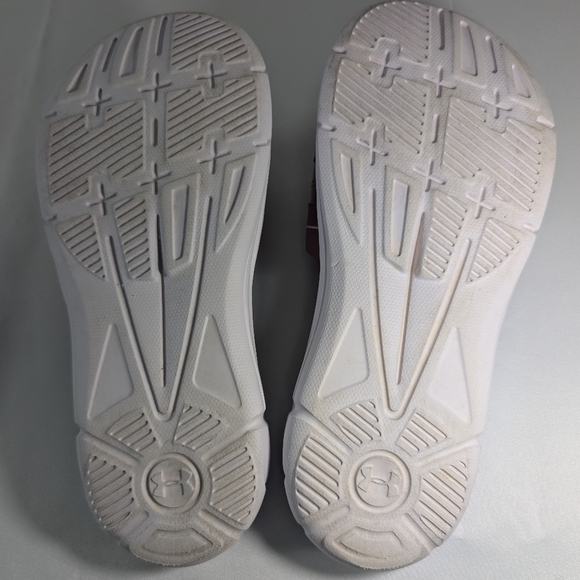 Under Armour Velcro-Adjustable Slides Sandals with Memory Foam, Pink, Size 6 - Picture 11 of 13